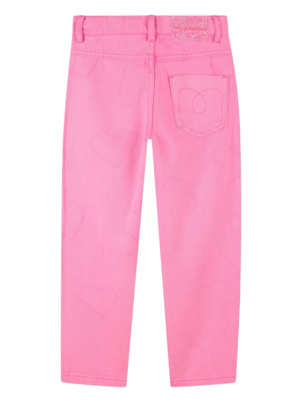 Billieblush Jeans met geborduurd hart Roze