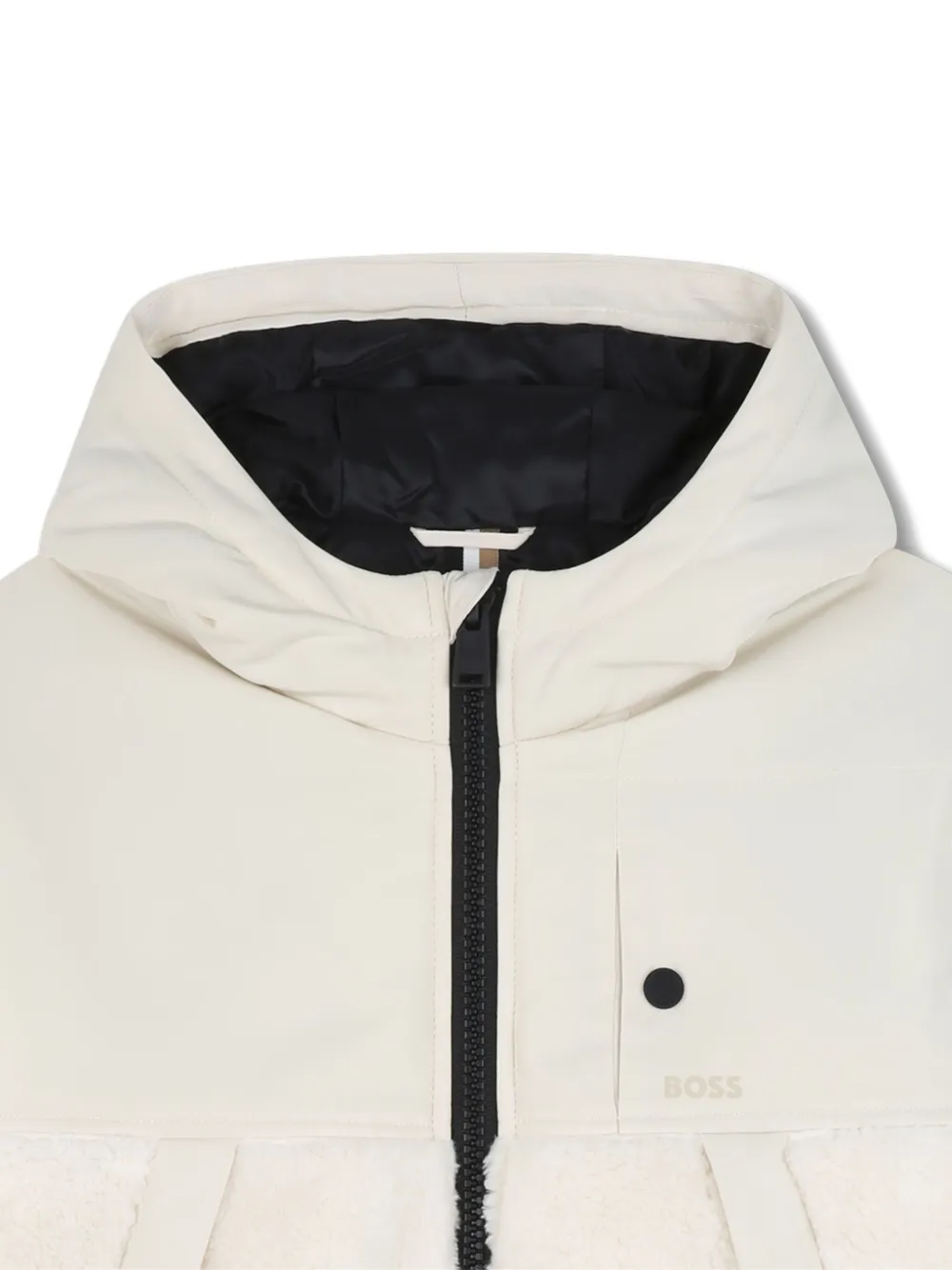 BOSS Kidswear Jack met vlakken Wit