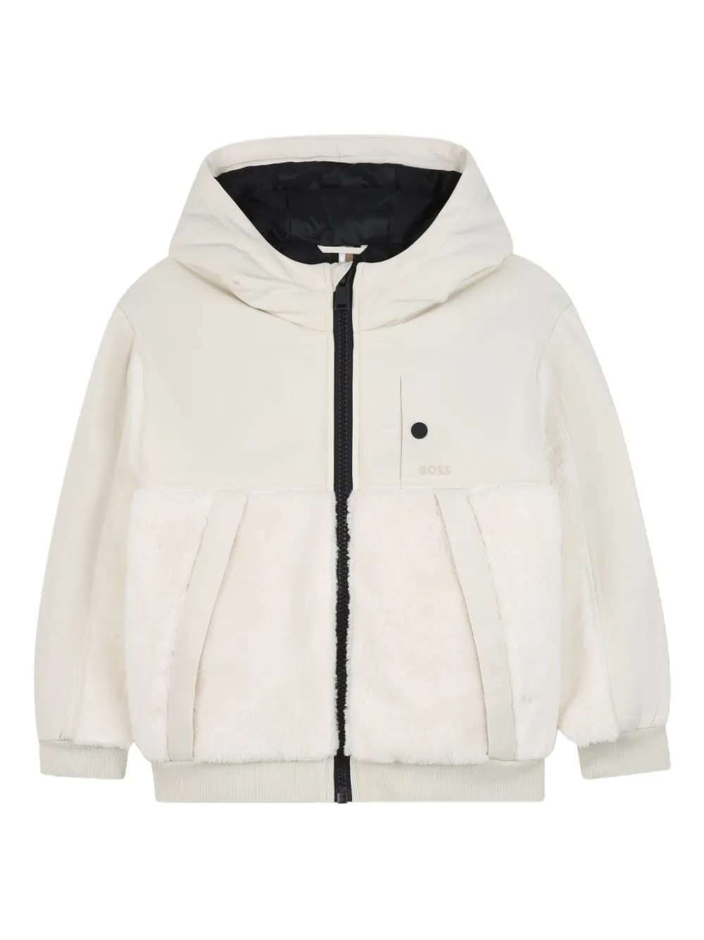 BOSS Kidswear Jack met vlakken Wit