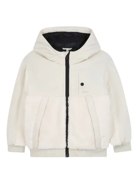 BOSS Kidswear Jaqueta de capuz com recortes