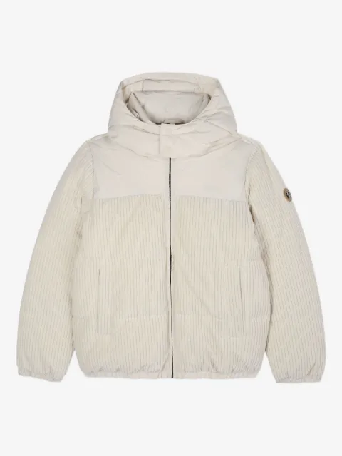 BOSS Kidswear striped padded jacket