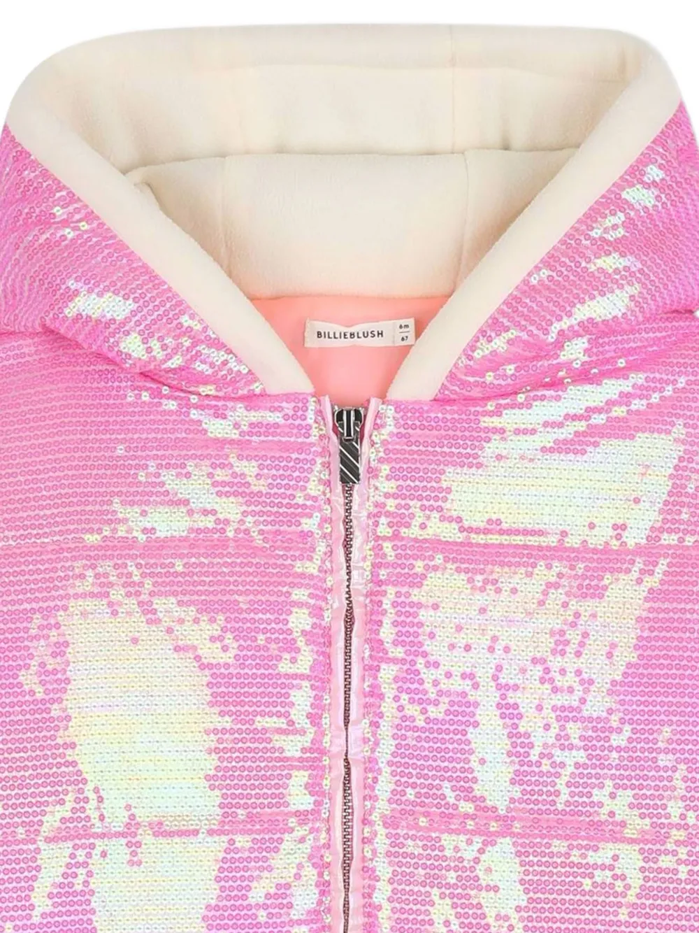 Billieblush Donsjack met pailletten Roze