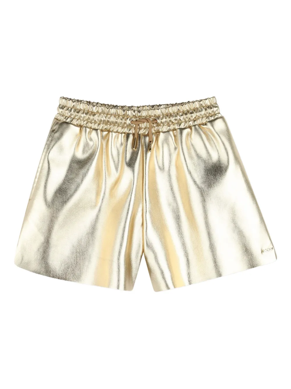 BOSS Kidswear Shorts met trekkoord Goud