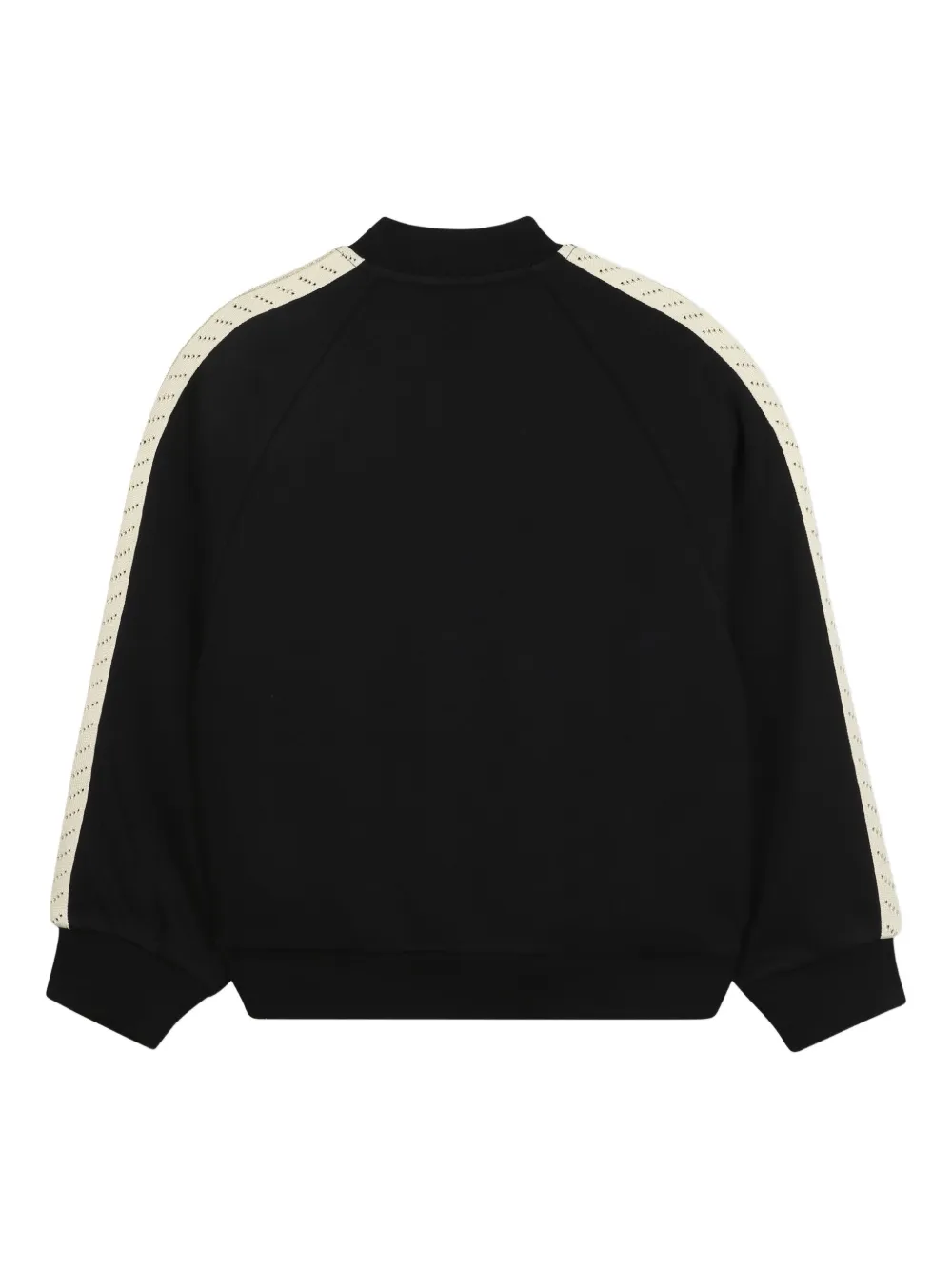 BOSS Kidswear Sweater met raglan mouwen en rits Zwart