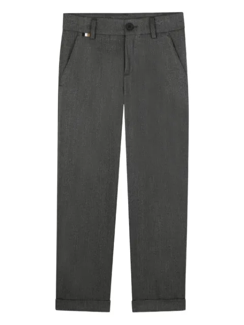 BOSS Kidswear button-fastening trousers 
