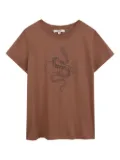 Chloé Kids graphic-print T-shirt - Brown