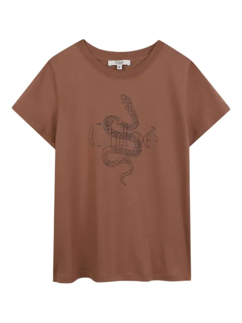 Chloé Kids تيشيرت بطبعة جرافيك