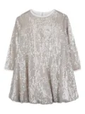Billieblush sequined flared dress - Gold