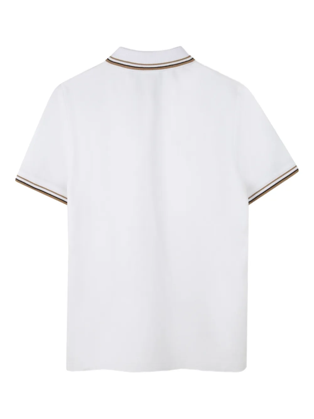 BOSS Kidswear Piqué poloshirt Wit