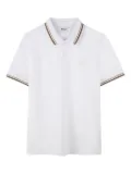 BOSS Kidswear piqué-weave polo shirt - White