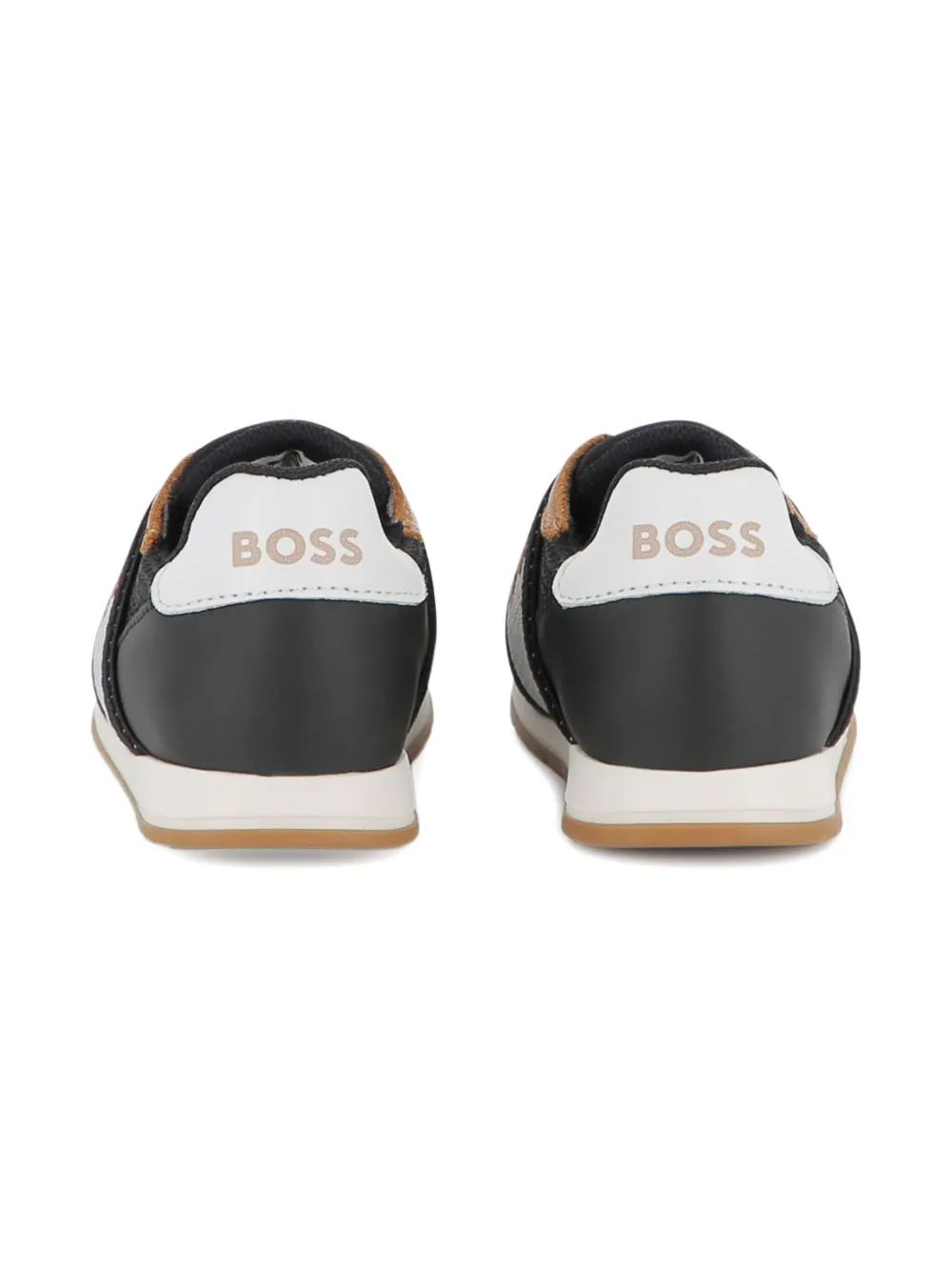 BOSS Kidswear mesh-panelled sneakers Black