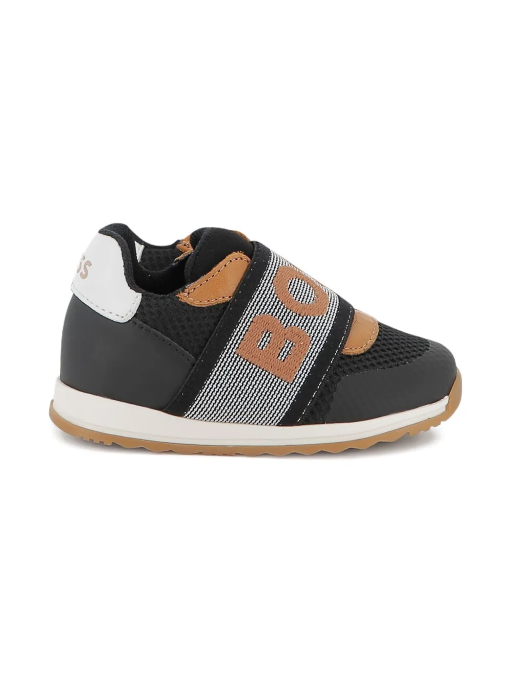 BOSS Kidswear Sneakers met mesh vlakken - Zwart