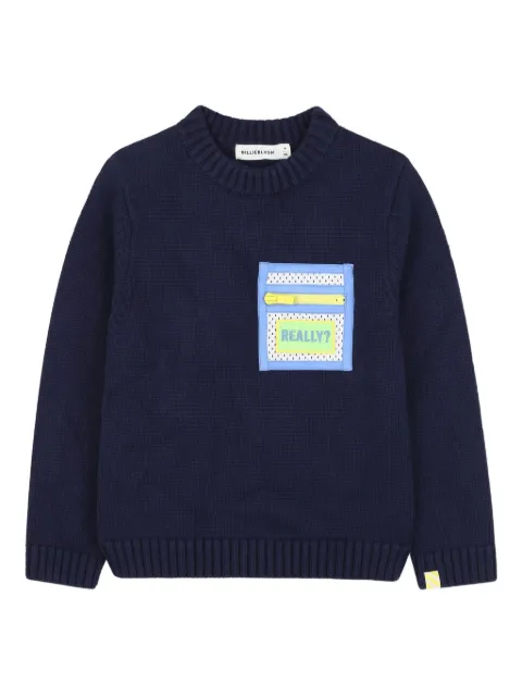 Billieblush patch-pocket sweater