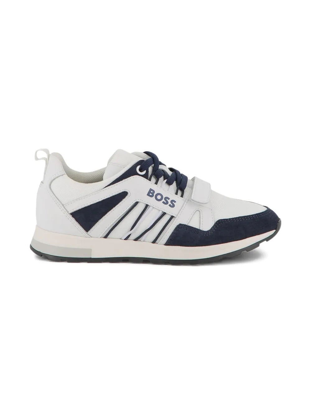 BOSS Kidswear mesh-panelled sneakers White