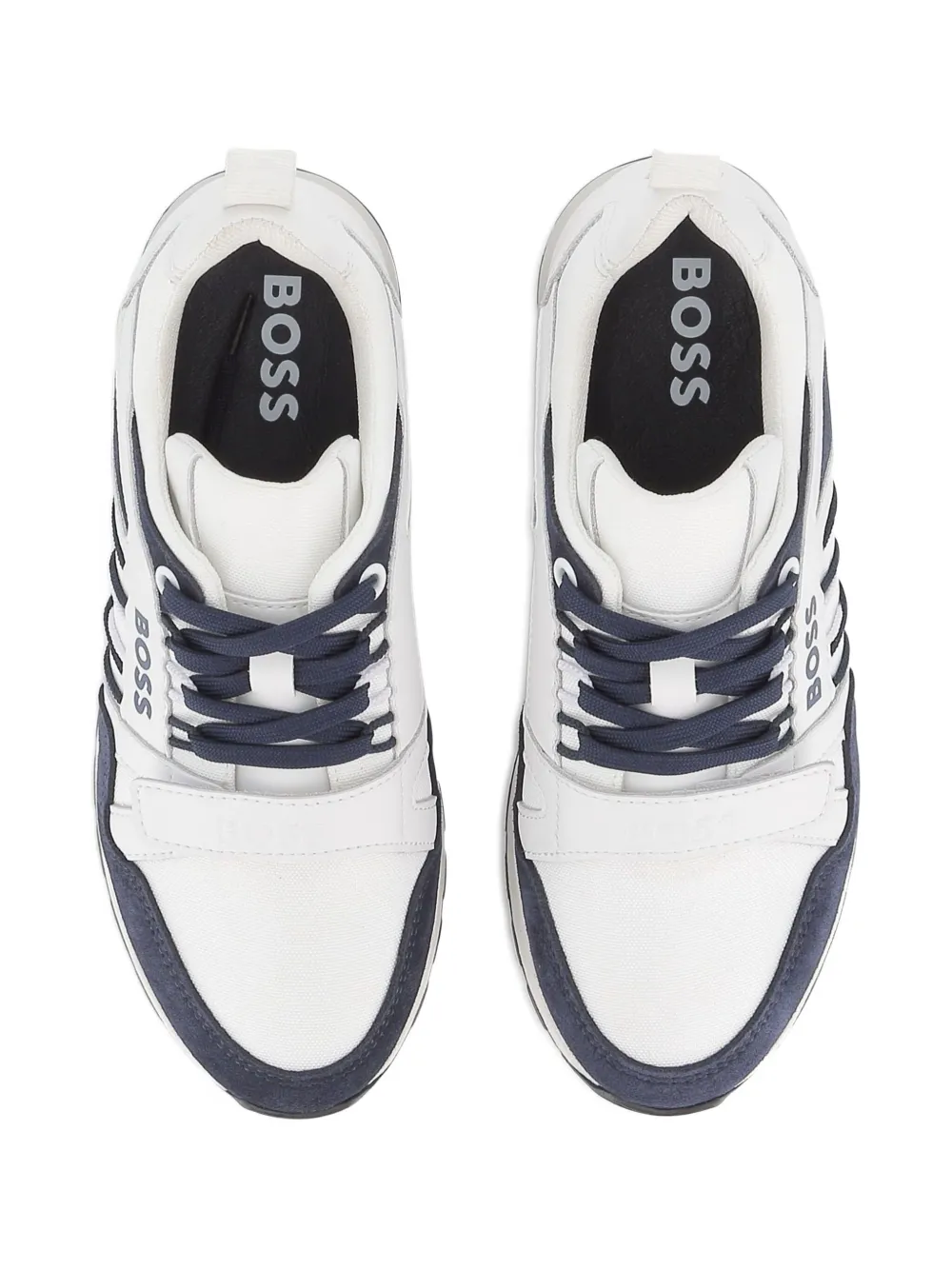 BOSS Kidswear mesh-panelled sneakers White