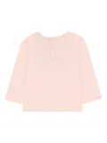 Chloé Kids logo-print long-sleeve top - Pink