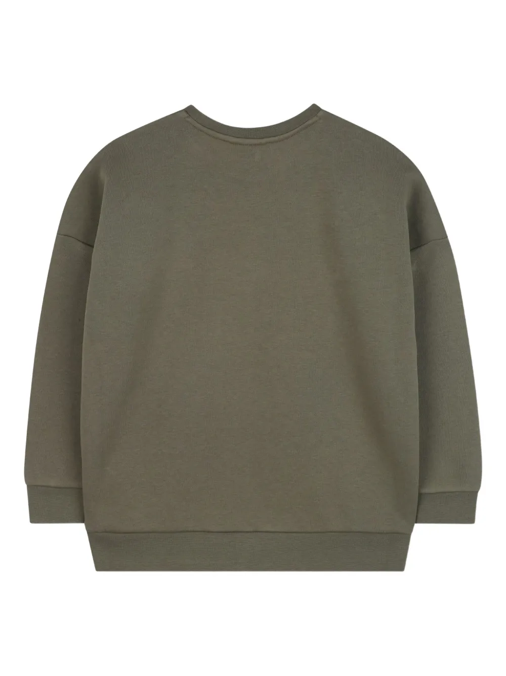 BOSS Kidswear Sweater met logoprint Groen