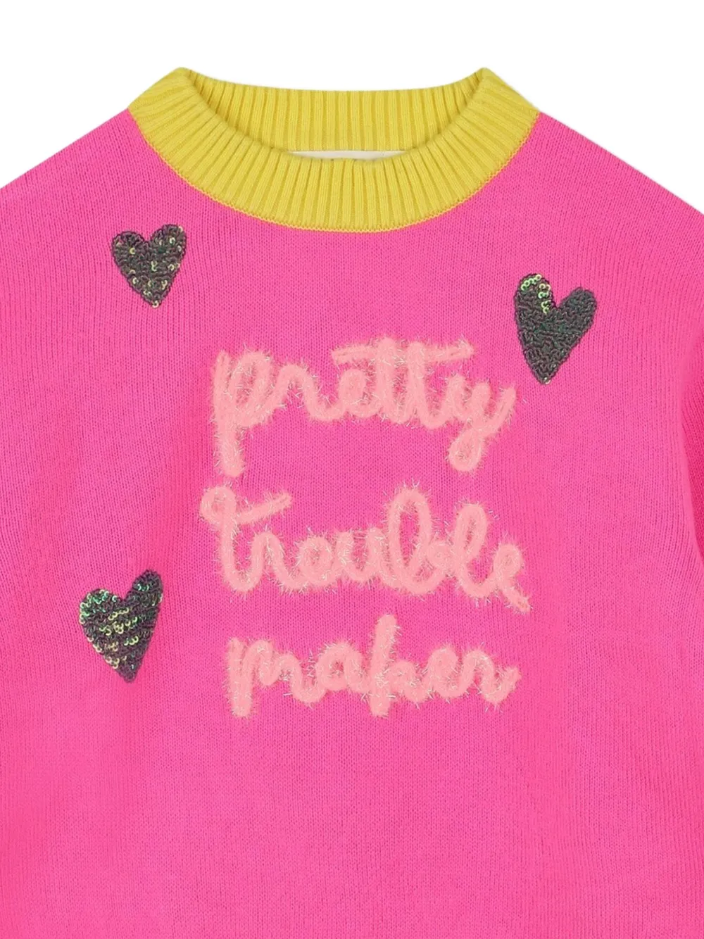 Billieblush slogan-embroidered sweater | Girls Jumpers & Knitwear | Image 2
