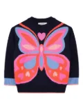 Billieblush butterfly-motif sweater - Blue