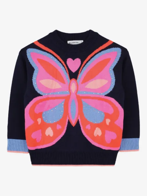 Billieblush suéter con motivo de mariposa