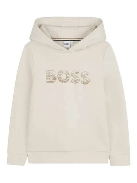 BOSS Kidswear logo-print hoodie