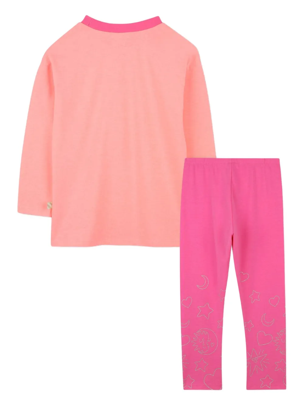 Billieblush Pyjama met lange mouwen en grafische print Roze