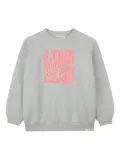 Billieblush Love slogan sweatshirt - Grey