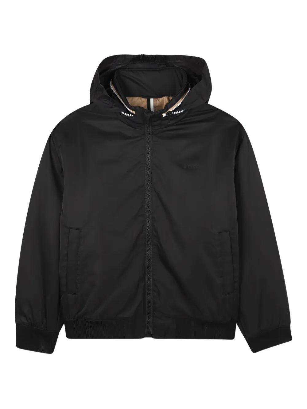 BOSS Kidswear Bomberjack met rits Zwart