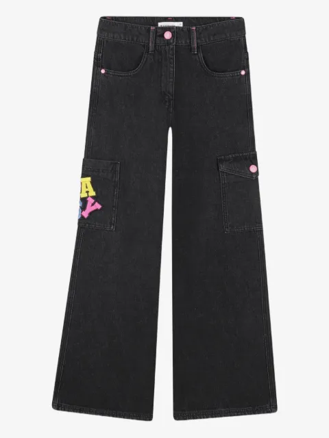 Billieblush jean cargo à détail de patch