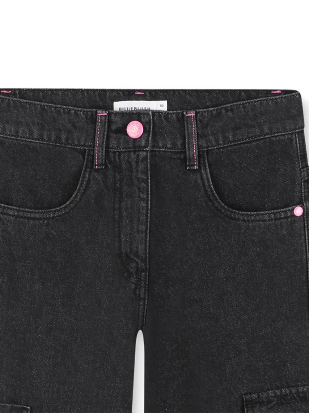 Billieblush Cargo jeans met patch Zwart