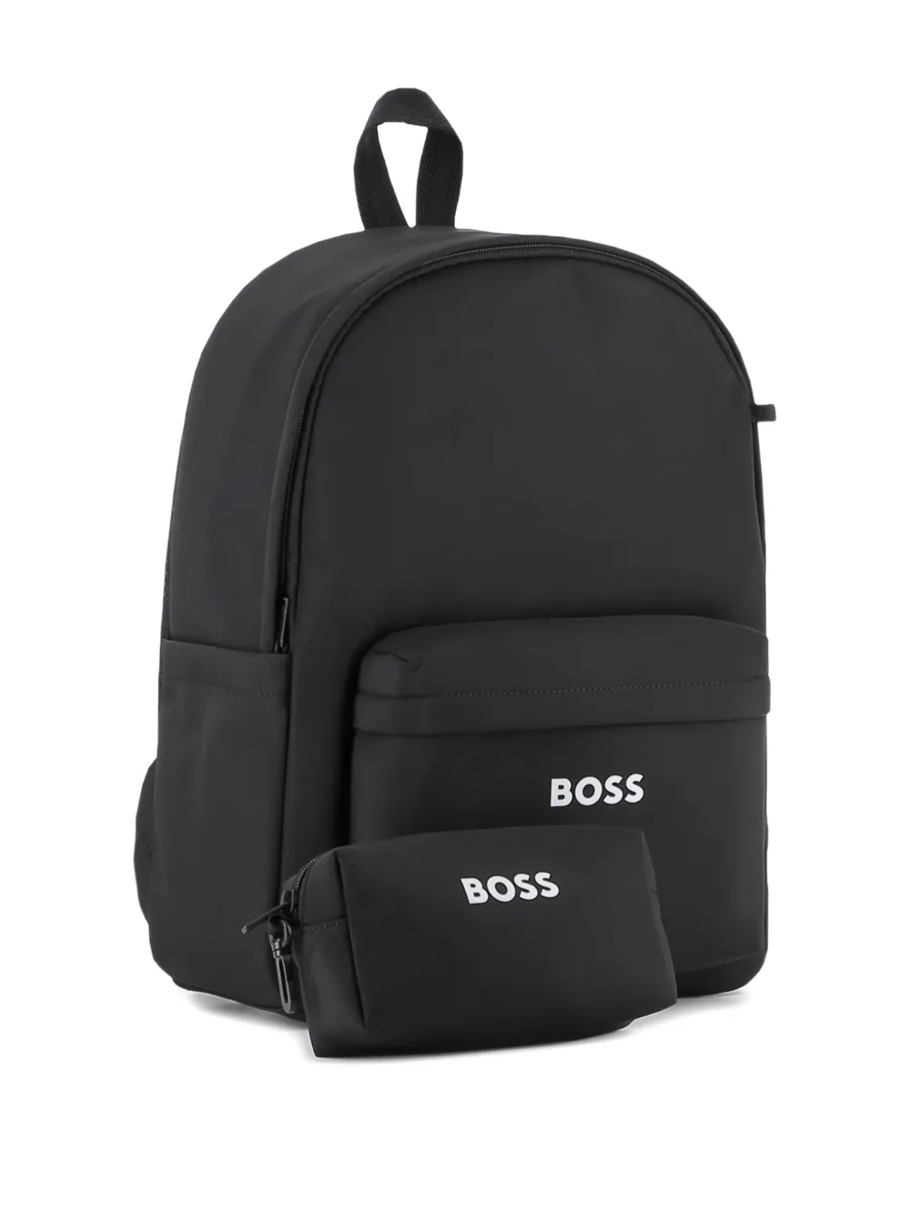 BOSS Kidswear Rugzak met logoprint Zwart
