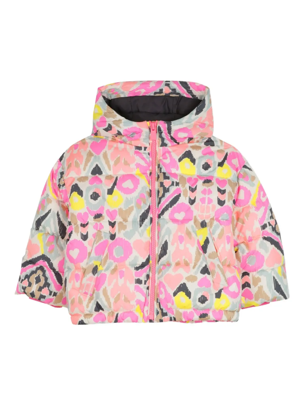 Billieblush Donsjack met bloe print Roze