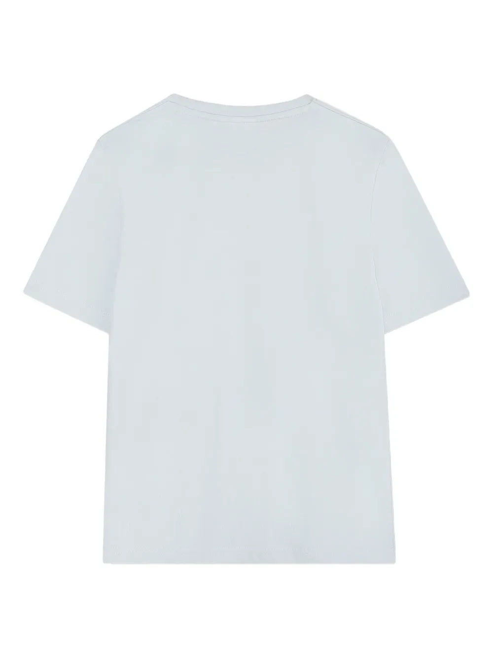 BOSS Kidswear T-shirt met metallic-logo Blauw