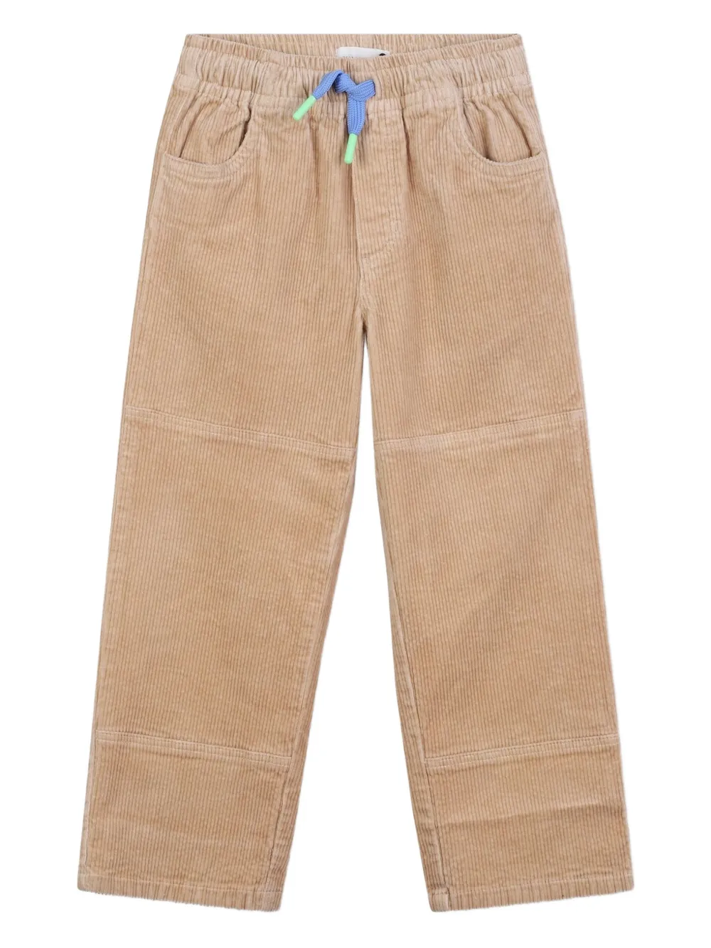 Billieblush Ribfluwelen broek met elastische taille Beige