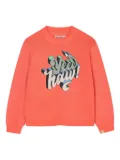 Billieblush graphic-print sweatshirt - Orange