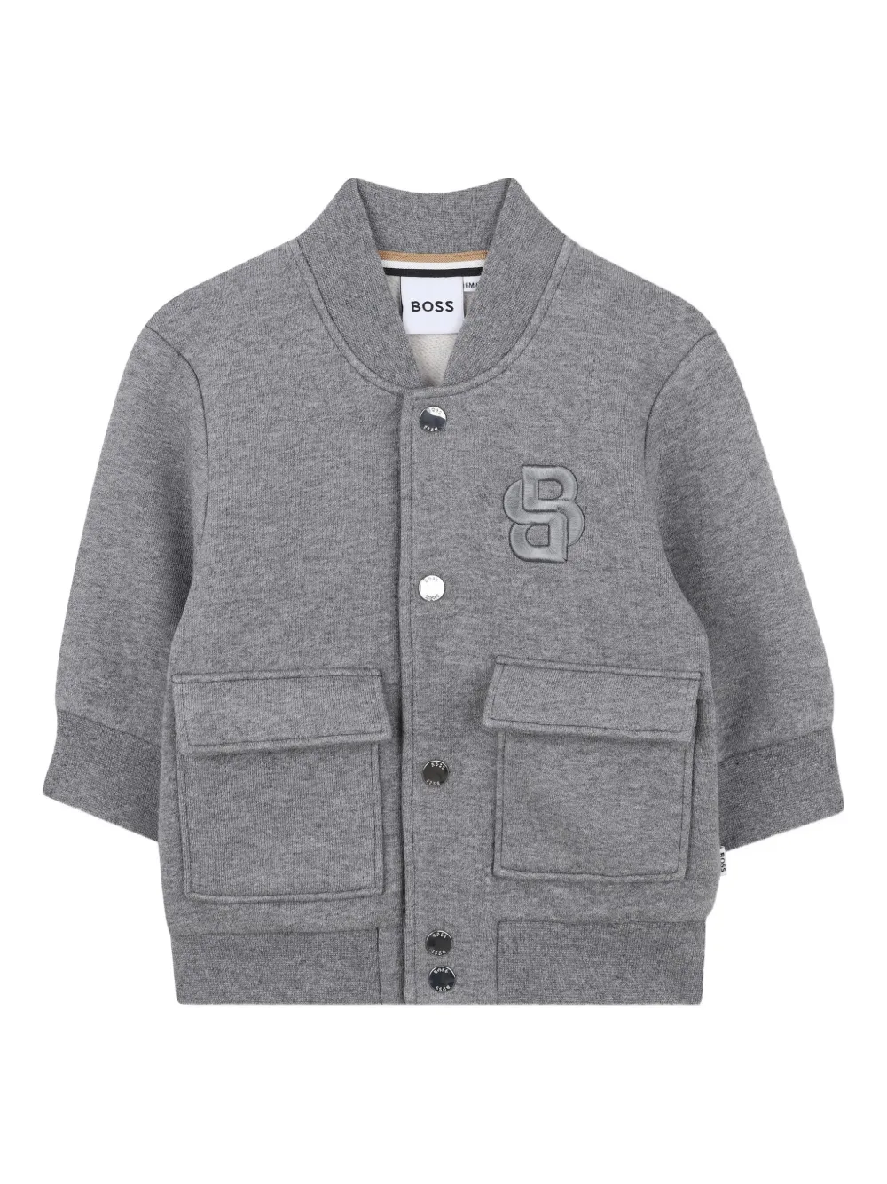 Bosswear Logo-patch Trouser Set In Gray