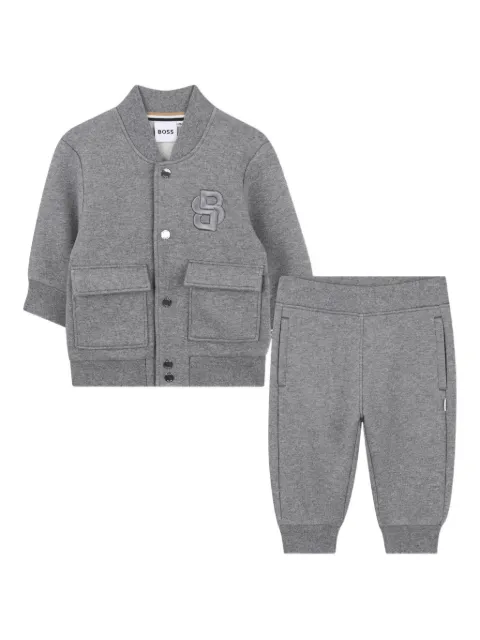BOSS Kidswear logo-patch trouser set 