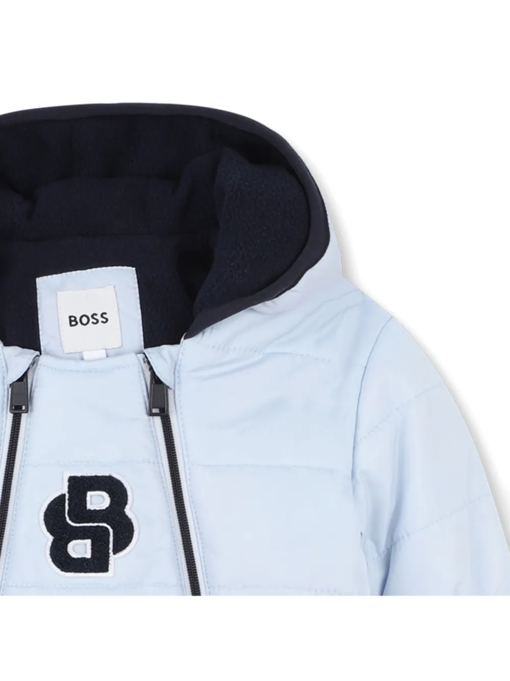 BOSS Kidswear Skipak met capuchon Blauw