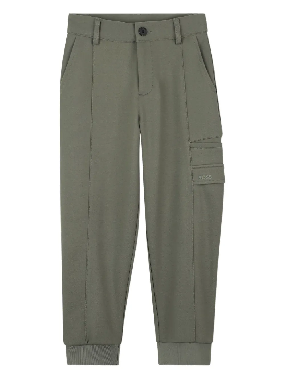 BOSS Kidswear Broek met cargozak Groen