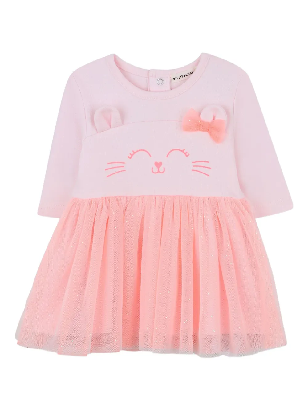 Billieblush Tulen jurk en legging met kattenpatroon Roze