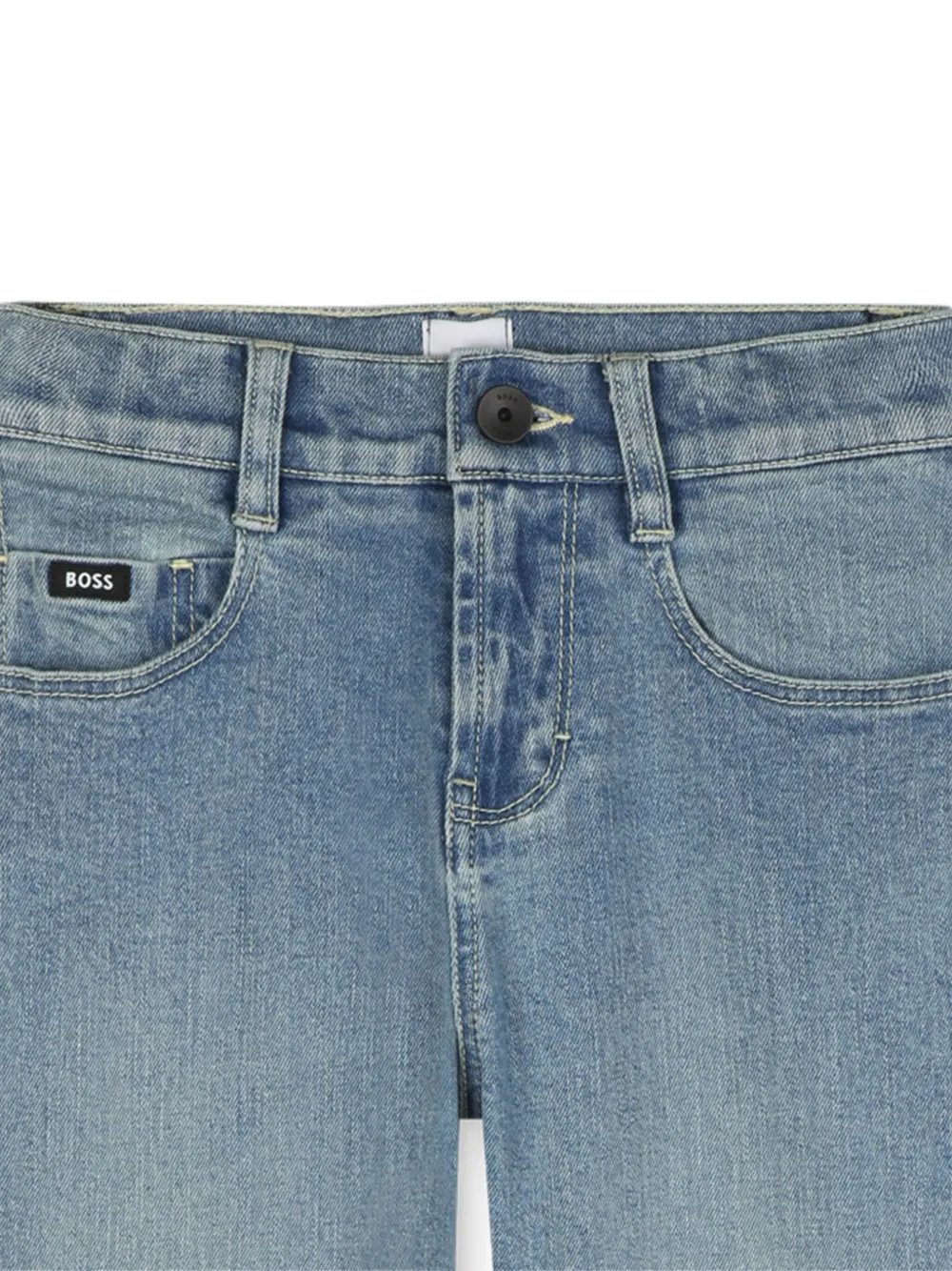 BOSS Kidswear Jeans met lichte wassing Blauw