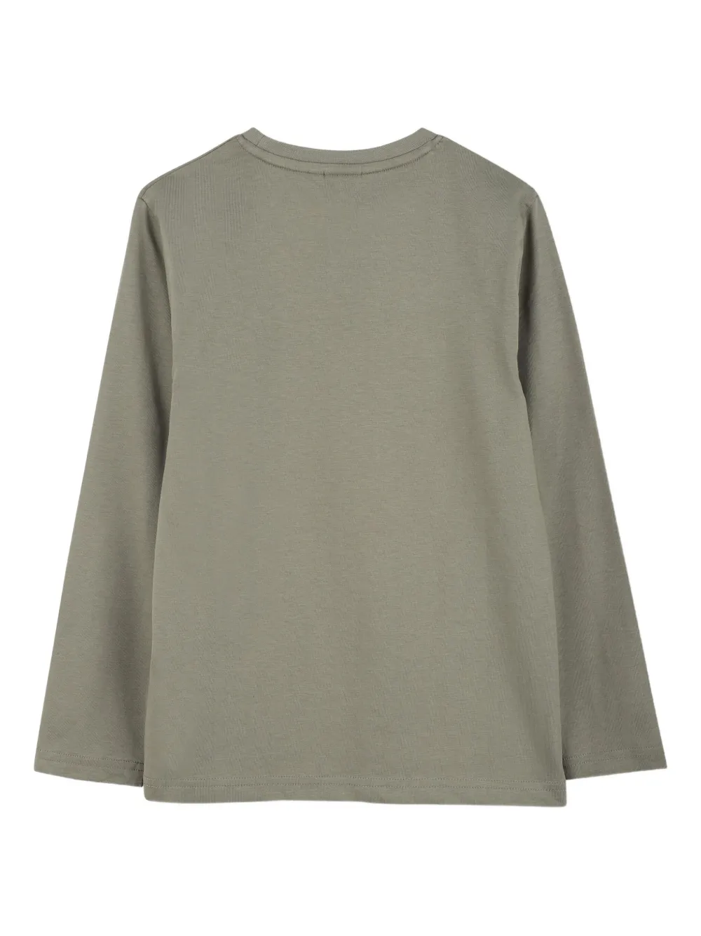 BOSS Kidswear T-shirt met lange mouwen en grafische print Groen