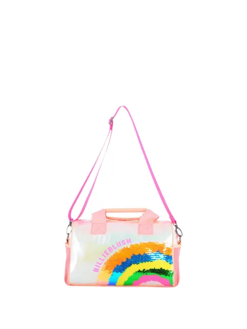 Billieblush sequined-rainbow duffle bag
