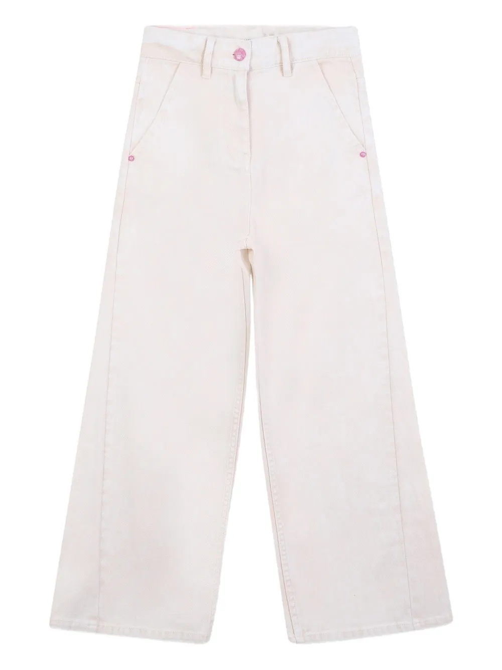 Billieblush Jeans met logopatch Beige