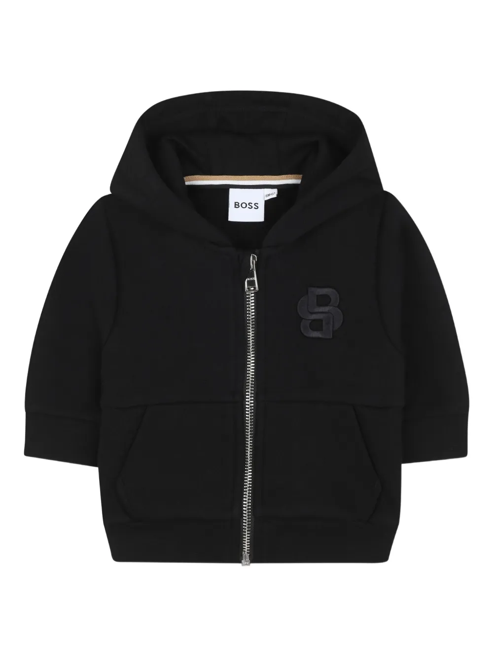 BOSS Kidswear Trainingspak met capuchon en rits Zwart
