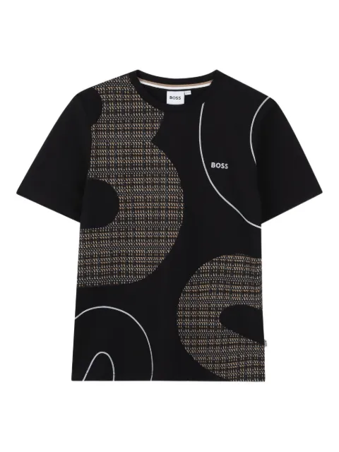 BOSS Kidswear abstract graphic-print T-shirt