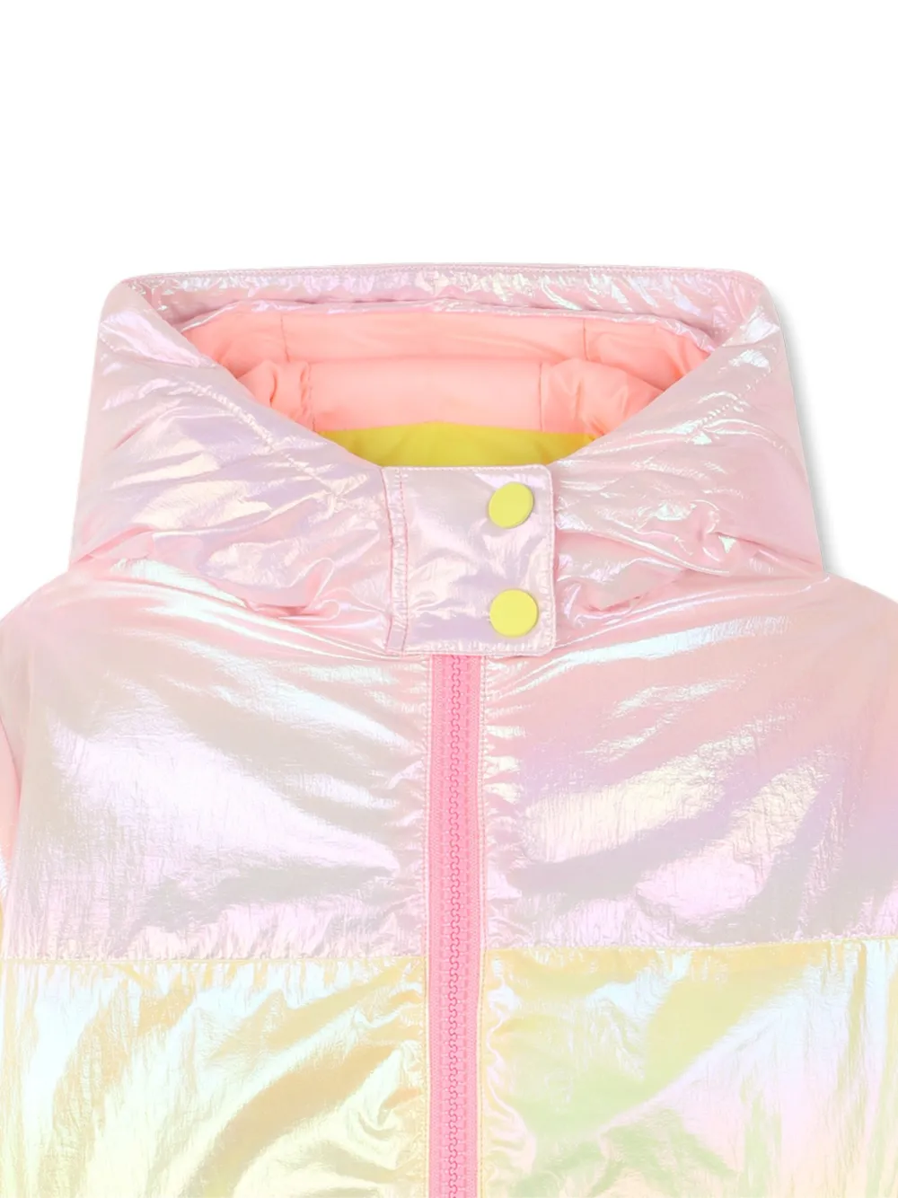 Billieblush Iriserend donsjack met colourblocking Roze