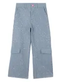 Billieblush sequin-embellished cargo pants - Blue
