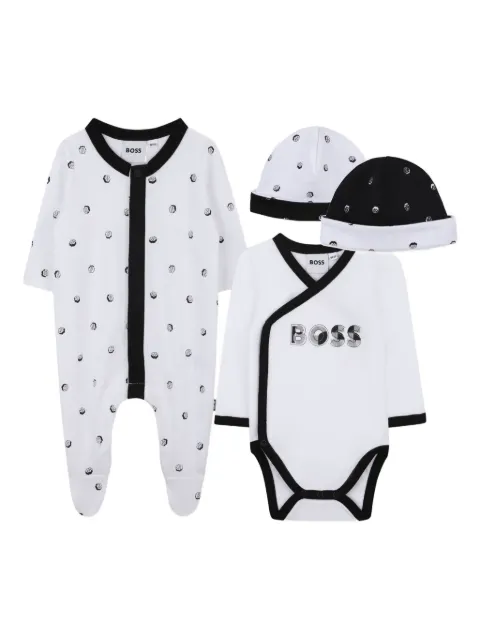 BOSS Kidswear polka dot babygrow (set of four)