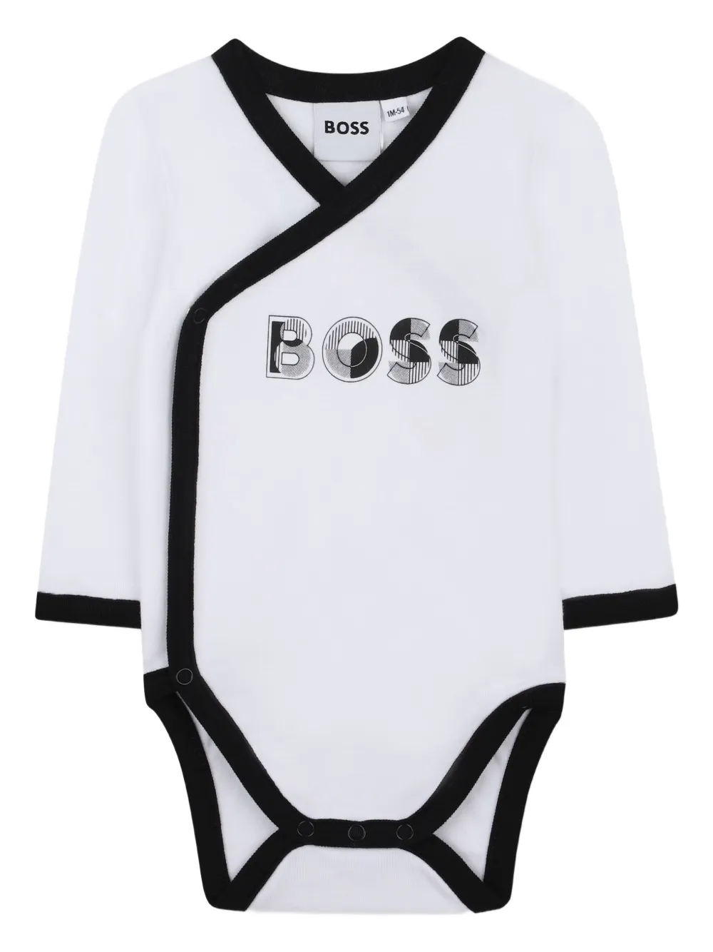 BOSS Kidswear Romperset met stippen Wit